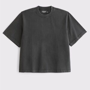 Abercrombie & Fitch Premium Heavyweight Cropped Tee